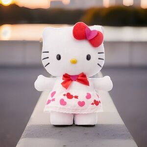 Hello Kitty 2025 Valentine Heart Greeter plush NWT